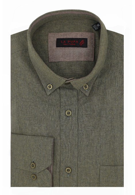 Man's green cotton shirt  