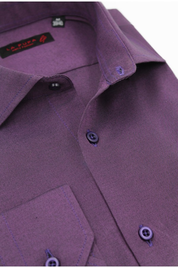 Man's purple cotton shirt