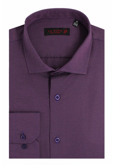 Man's purple cotton shirt