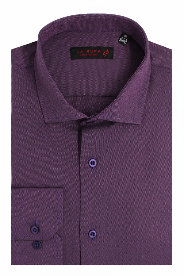 Man's purple cotton shirt