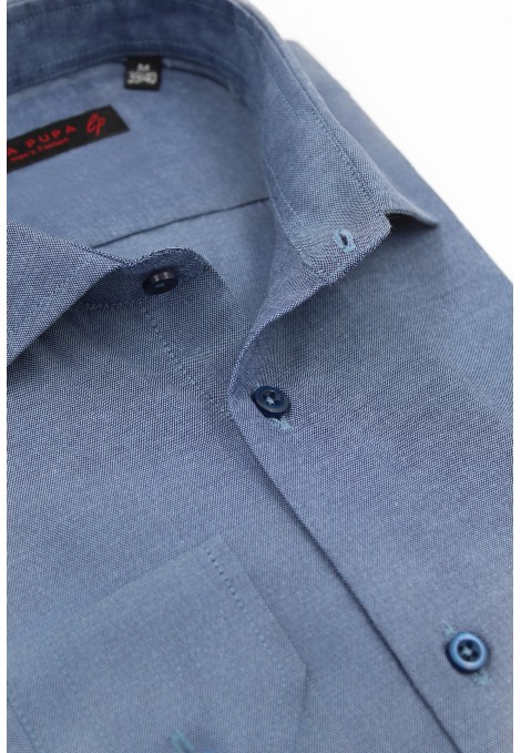 Man's blue cotton shirt    