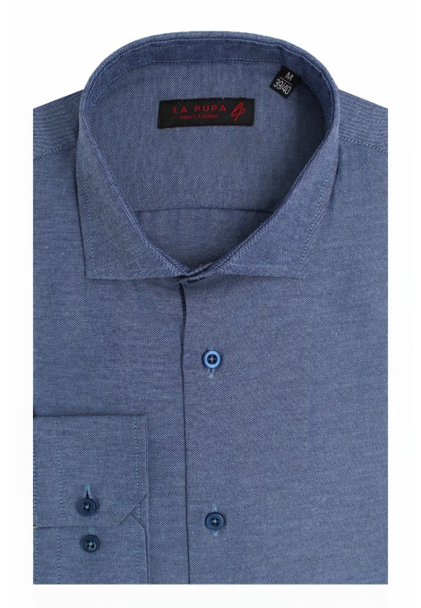 Man's blue cotton shirt    