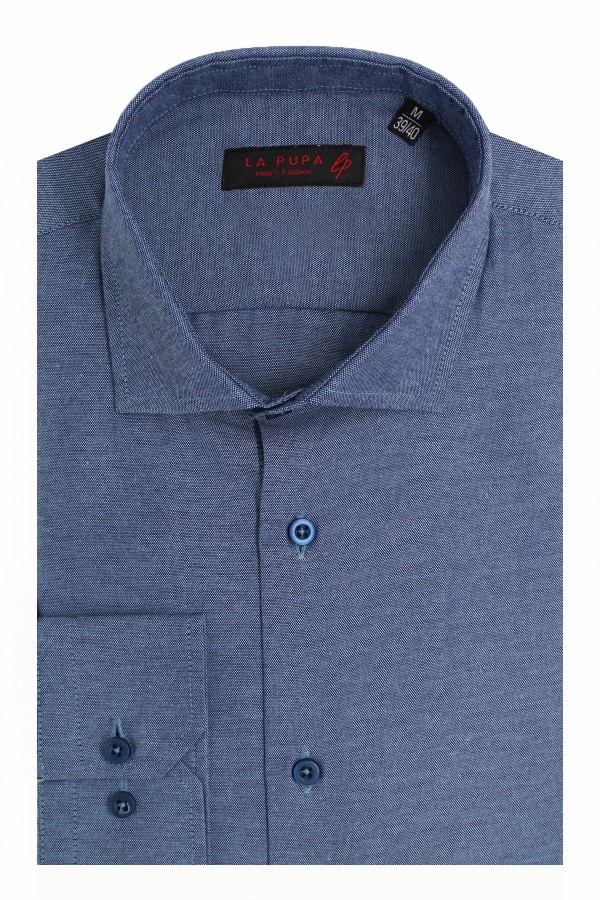 Man's blue cotton shirt    