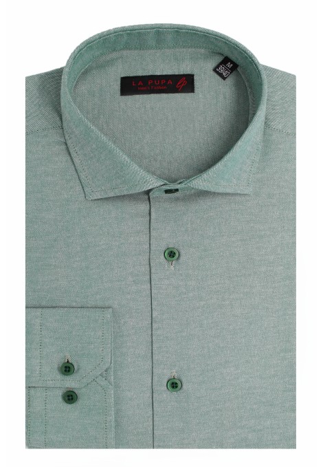 Man's green cotton shirt  