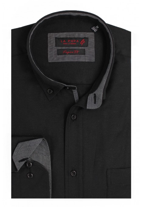 Man’s black cotton shirt   