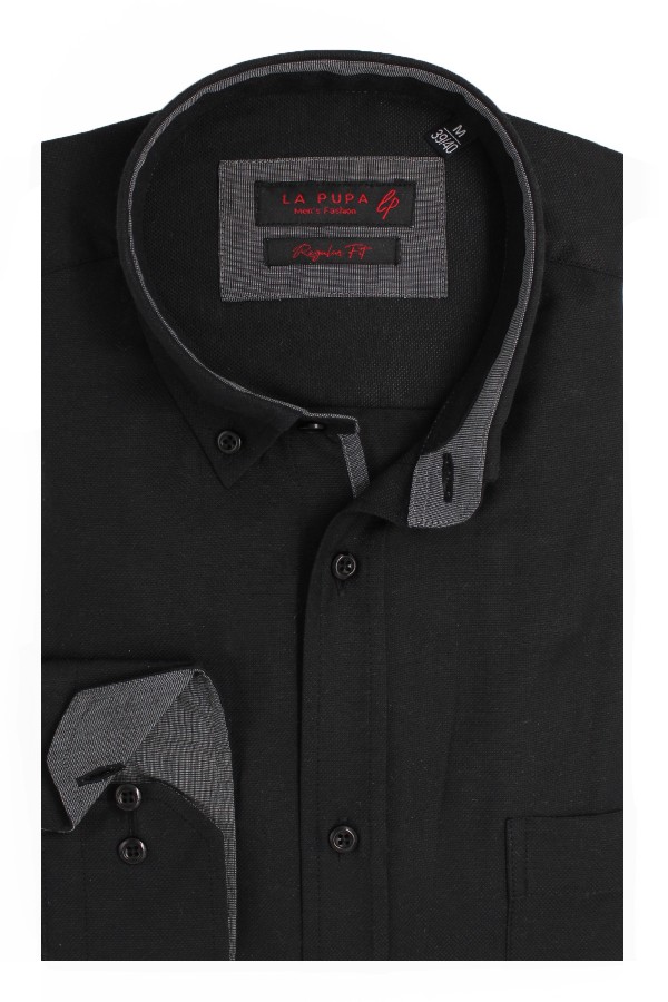 Man’s black cotton shirt   