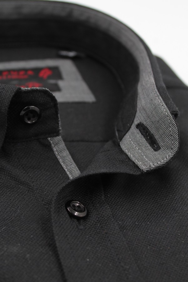 Man’s black cotton shirt   