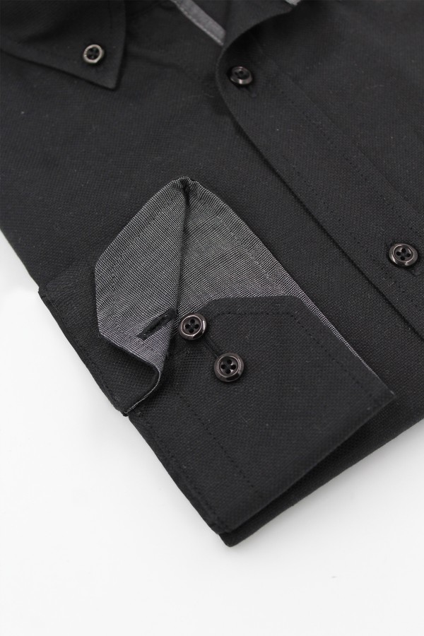 Man’s black cotton shirt   