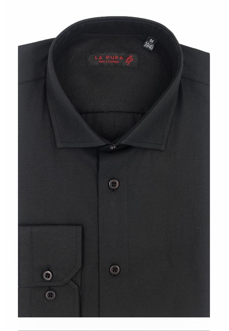 Man's black wedding shirt               