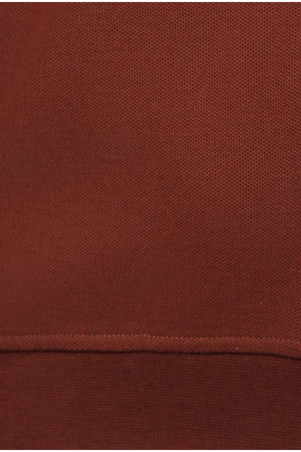 Man's dark red sweatshirt cardigan