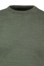 Man's khaki knitted t-shirt