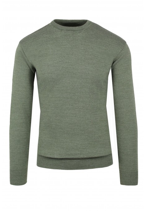 Man's khaki knitted t-shirt