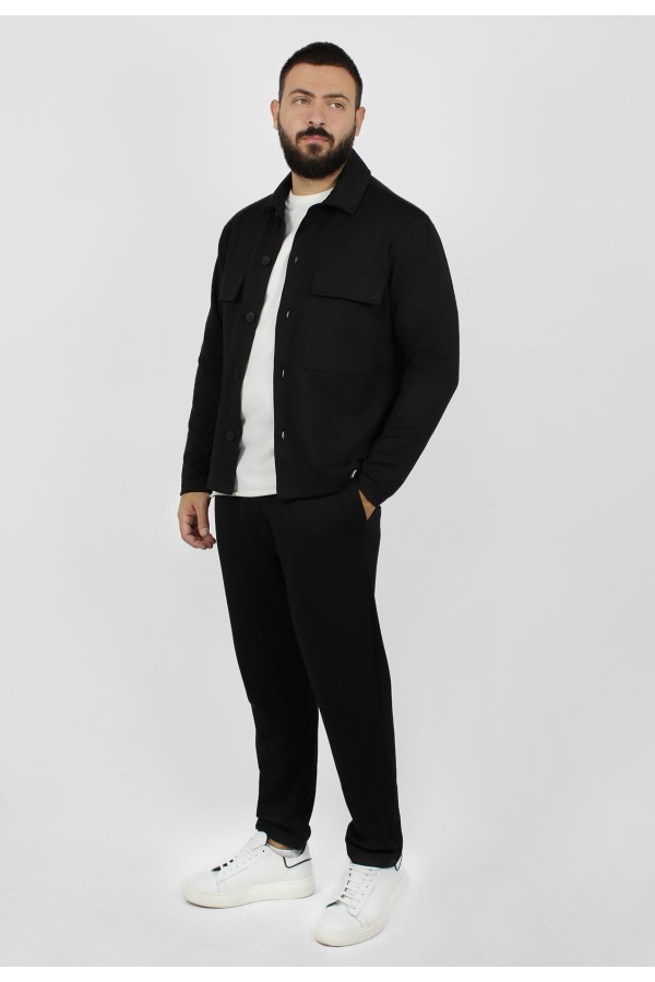 Man's oversize rip black pants