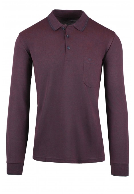 Man's bordeuax t-shirt polo