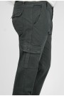 Man's anthracite grey pants cargo