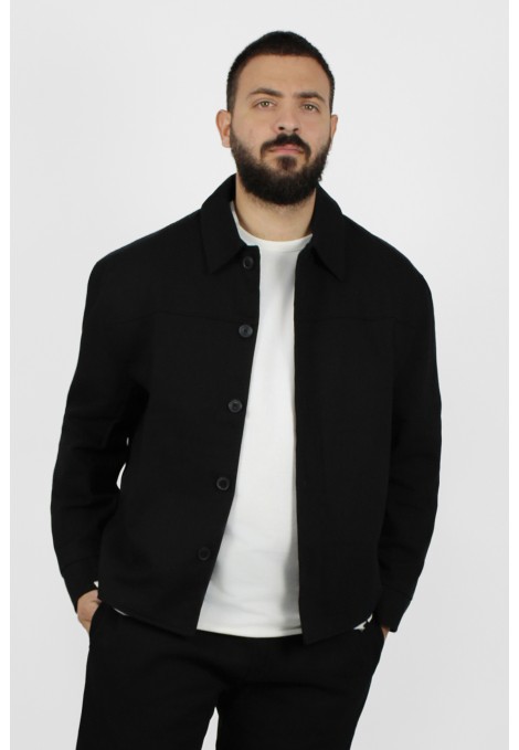 Man's black jacket 