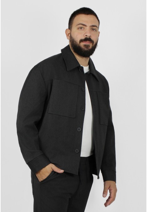 Ανδρικό ανθρακί jacket