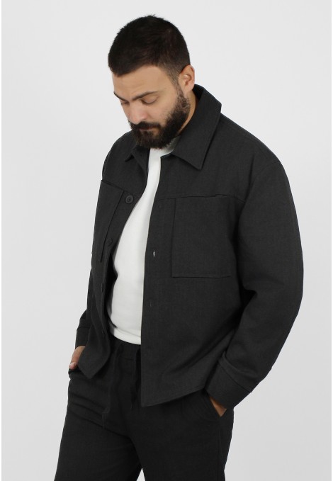 Ανδρικό ανθρακί jacket