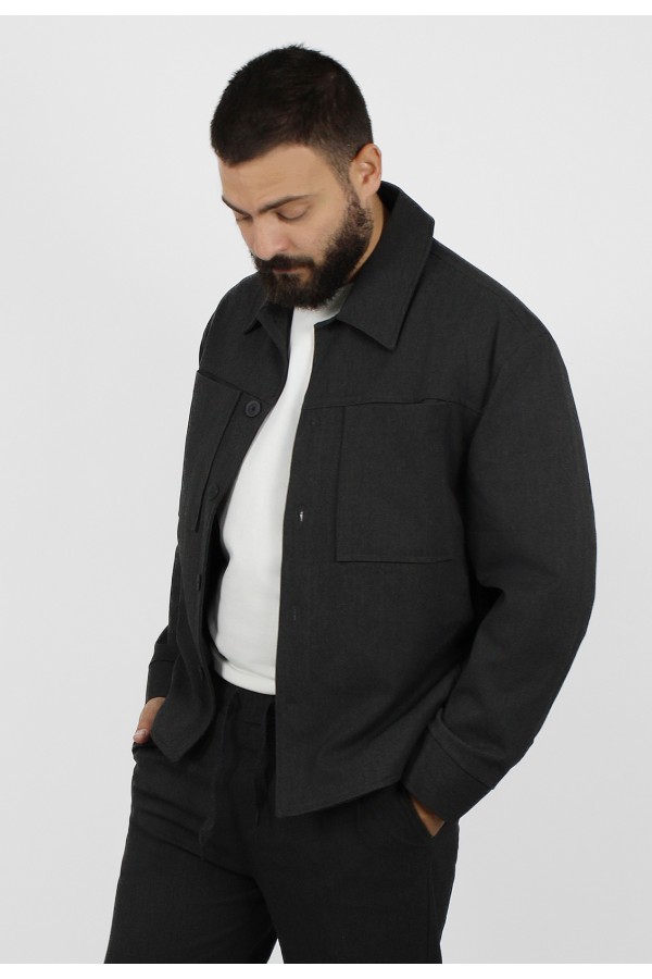 Ανδρικό ανθρακί jacket