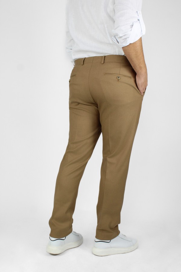 Man's camel trousers