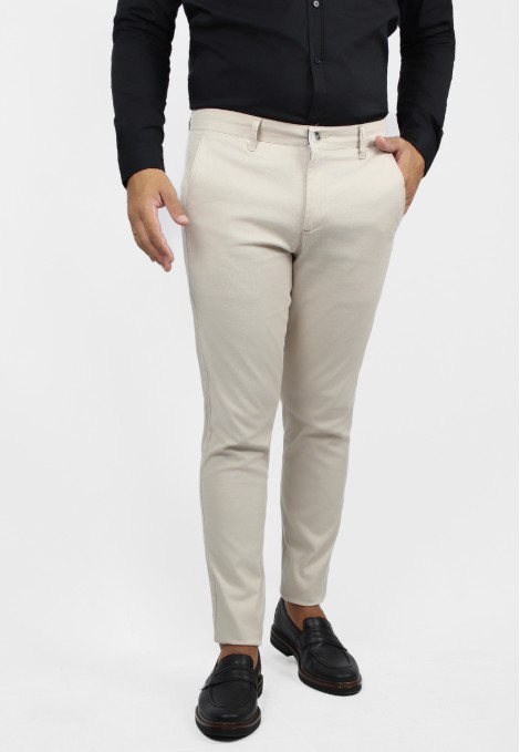 Man's ecru chinos pants 