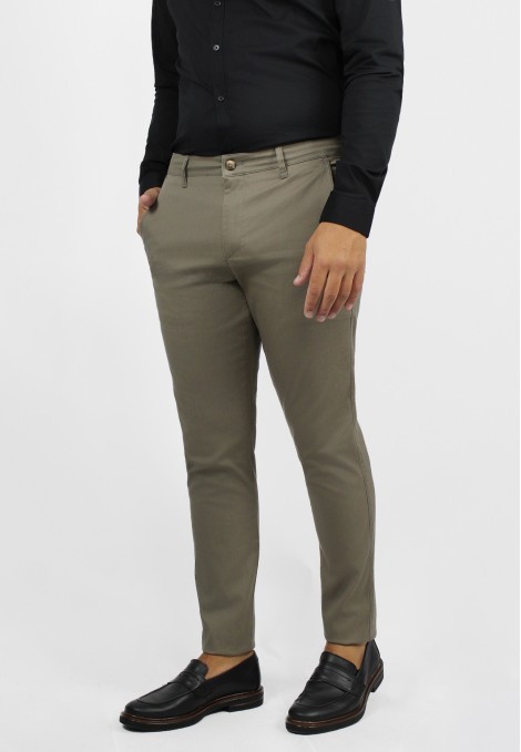 Man's khaki chinos pants 