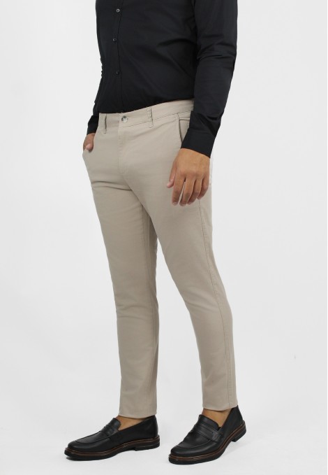 Man's beige chinos pants 