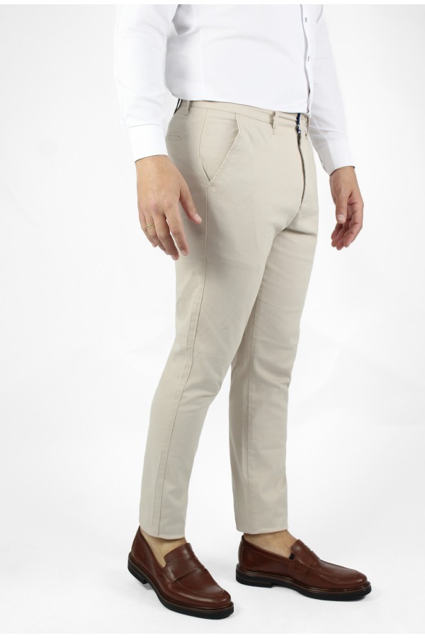 Man's beige pants chinos