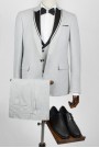 Man's light grey suit  mixed wool