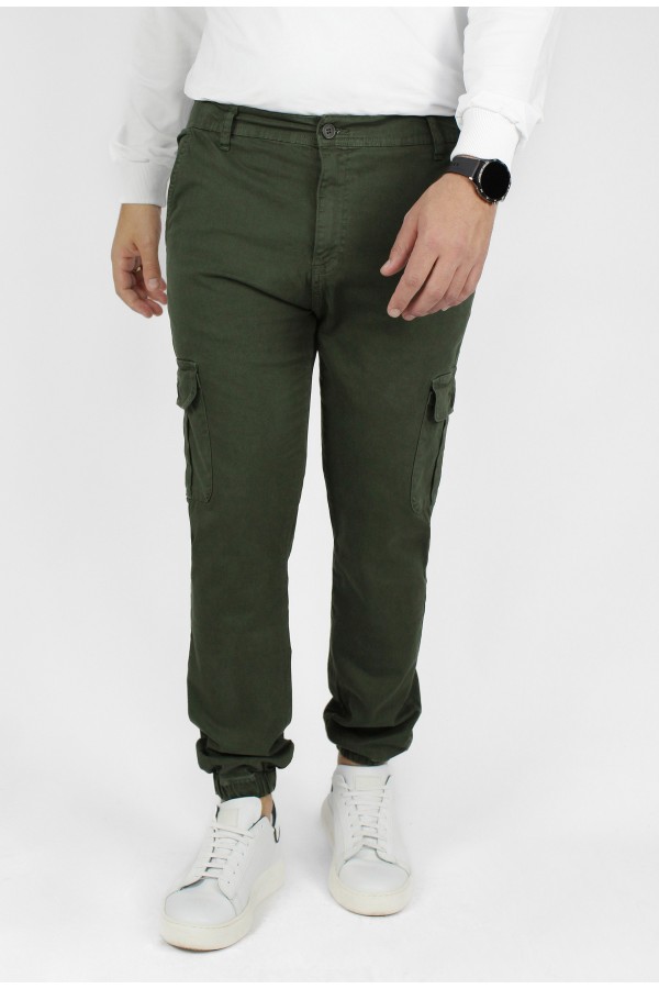 Man's khaki pants cargo